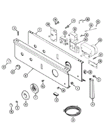 03 - Control Panel parts for Maytag Dryer LDE9334ADE from AppliancePartsPros.com