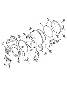 08 - Tumbler parts for Maytag Dryer LDE9334ADE from AppliancePartsPros.com
