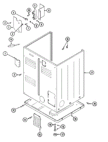 02 - Cabinet-Rear parts for Maytag Dryer LDE9606ADM from AppliancePartsPros.com