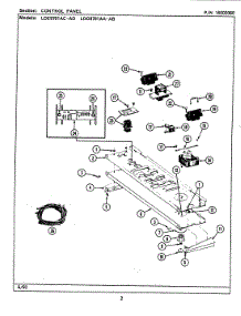 03 - Control Panel parts for Maytag Dryer LDE9701ACW from AppliancePartsPros.com
