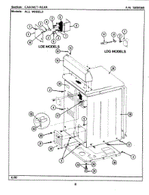02 - Cabinet-Rear parts for Maytag Dryer LDE9701ADW from AppliancePartsPros.com