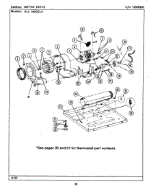 06 - Motor Drive parts for Maytag Dryer LDE9801ADW from AppliancePartsPros.com