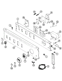 03 - Control Panel (Lde9824acm & Ldg9824aam) parts for Maytag Dryer LDE9824ACM from AppliancePartsPros.com