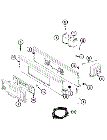 03 - Control Panel (Lde9904acm & Ldg9904aam) parts for Maytag Dryer LDE9904ACM from AppliancePartsPros.com