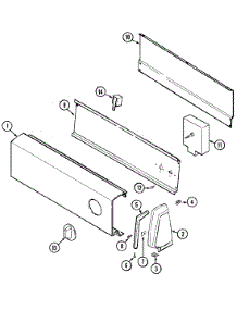 02 - Control Panel (Bcx) parts for Admiral Dryer LDEA100BCM from AppliancePartsPros.com