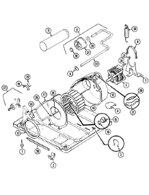 03 - Motor & Drive parts for Admiral Dryer LDEA200ACL from AppliancePartsPros.com