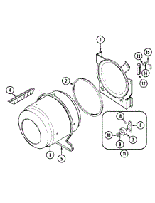 06 - Tumbler parts for Admiral Dryer LDEA300AGW from AppliancePartsPros.com