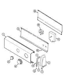 02 - Control Panel parts for Admiral Dryer LDEA300AKE from AppliancePartsPros.com