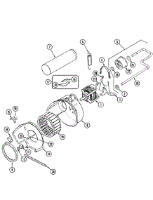 05 - Motor & Drive parts for Admiral Dryer LDEA400ACW from AppliancePartsPros.com