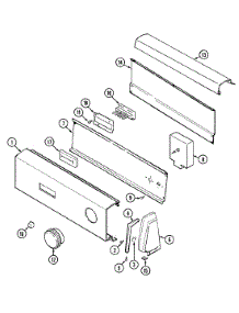 02 - Control Panel parts for Admiral Dryer LDG1000AAE from AppliancePartsPros.com