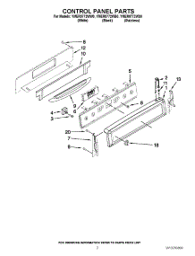 02 - Control Panel Parts parts for Maytag Range YMER8772WW0 from AppliancePartsPros.com
