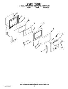 04 - Door Parts parts for Maytag Range YMER8772WS0 from AppliancePartsPros.com