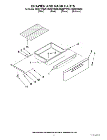 05 - Drawer And Rack Parts parts for Maytag Range MER8770WB0 from AppliancePartsPros.com