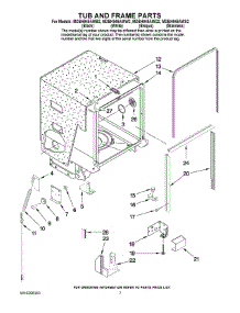 07 - Tub And Frame Parts parts for Maytag Dishwasher MDBH945AWW2 from AppliancePartsPros.com