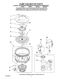 08 - Pump And Motor Parts parts for Maytag Dishwasher MDBH945AWQ2 from AppliancePartsPros.com
