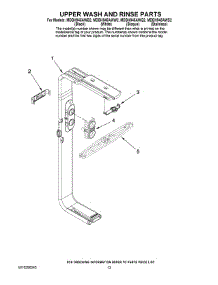 10 - Upper Wash And Rinse Parts parts for Maytag Dishwasher MDBH945AWS2 from AppliancePartsPros.com