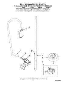 06 - Fill And Overfill Parts parts for Maytag Dishwasher MDBH955AWW1 from AppliancePartsPros.com