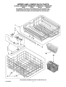 09 - Upper And Lower Rack Parts parts for Maytag Dishwasher MDBH955AWS1 from AppliancePartsPros.com