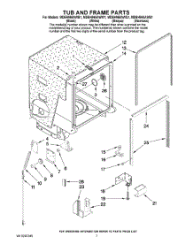 07 - Tub And Frame Parts parts for Maytag Dishwasher MDBH968AWB1 from AppliancePartsPros.com
