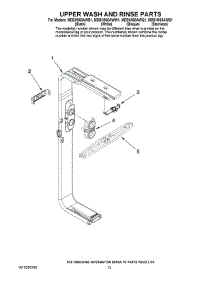10 - Upper Wash And Rinse Parts parts for Maytag Dishwasher MDBH968AWB1 from AppliancePartsPros.com