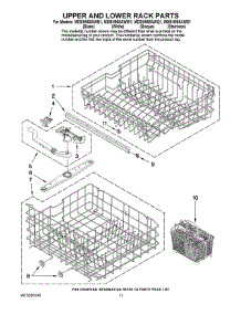 09 - Upper And Lower Rack Parts parts for Maytag Dishwasher MDBH968AWQ1 from AppliancePartsPros.com