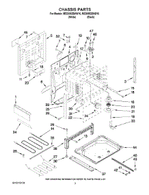 03 - Chassis Parts parts for Maytag Range MES5552BAW16 from AppliancePartsPros.com