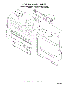 02 - Control Panel Parts parts for Maytag Range MGR7665WS0 from AppliancePartsPros.com