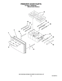 09 - Freezer Door Parts parts for Maytag Refrigerator 7MI2569VEM2 from AppliancePartsPros.com