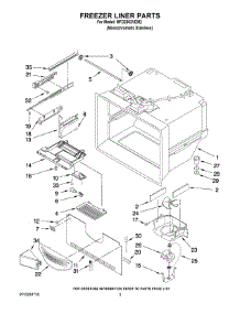 02 - Freezer Liner Parts parts for Maytag Refrigerator MFD2562VEM2 from AppliancePartsPros.com