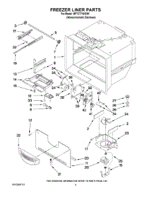 02 - Freezer Liner Parts parts for Maytag Refrigerator MFT2771WEM1 from AppliancePartsPros.com