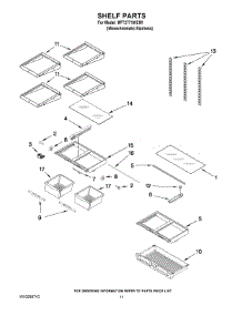 06 - Shelf Parts parts for Maytag Refrigerator MFT2771WEM1 from AppliancePartsPros.com