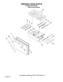 09 - Freezer Door Parts parts for Maytag Refrigerator MFT2771WEM1 from AppliancePartsPros.com