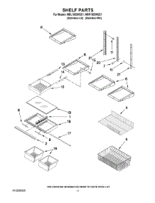 07 - Shelf Parts parts for Maytag Refrigerator MBR1953WES1 from AppliancePartsPros.com