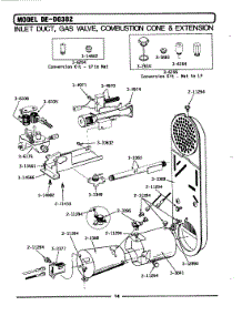 04 - Inlet Duct, Gas Valve, Cone & Extension parts for Maytag Dryer LDG382 from AppliancePartsPros.com