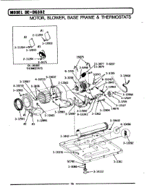 07 - Motor, Blower, Base Frame & Thermostats parts for Maytag Dryer LDG382 from AppliancePartsPros.com