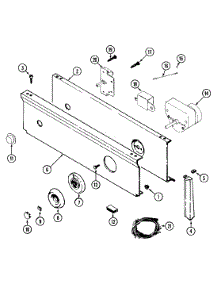 03 - Control Panel parts for Maytag Dryer LDG5005ABE from AppliancePartsPros.com