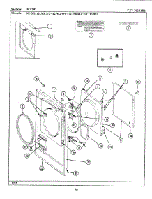 02 - Door parts for Maytag Dryer LDG713 from AppliancePartsPros.com