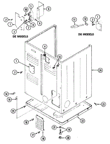 02 - Cabinet-Rear parts for Maytag Dryer LDG7304AGE from AppliancePartsPros.com