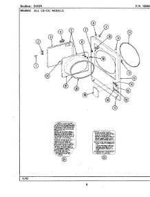 06 - Door (Lde7500ace,Ade) & (Ldg) parts for Maytag Dryer LDG7500AAE from AppliancePartsPros.com