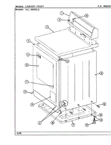 02 - Cabinet-Front (Ldg7500aal,Aaw,Abl & Abw) parts for Maytag Dryer LDG7500ABL from AppliancePartsPros.com