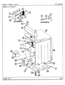 02 - Cabinet-Rear parts for Maytag Dryer LDG8410AAE from AppliancePartsPros.com