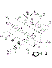 03 - Control Panel (Lde8414acm & Ldg8414aam) parts for Maytag Dryer LDG8414AAM from AppliancePartsPros.com