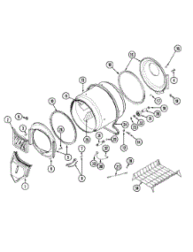 07 - Tumbler parts for Admiral Dryer LDG8426AGE from AppliancePartsPros.com