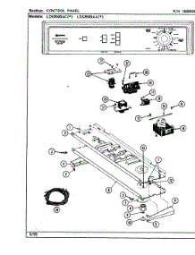 03 - Control Panel parts for Maytag Dryer LDG8500AAW from AppliancePartsPros.com