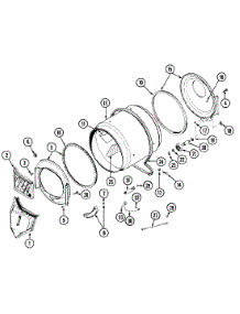 08 - Tumbler (Lde8604acm & Ldg8604aam) parts for Maytag Dryer LDG8604AAM from AppliancePartsPros.com