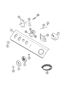 03 - Control Panel parts for Maytag Dryer LDG8616AAM from AppliancePartsPros.com