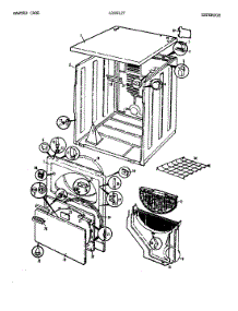 03 - Exterior parts for Norge Dryer LDG9127W from AppliancePartsPros.com