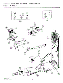04 - Inlet Duct, Gas Valve & Combustion Cone parts for Maytag Dryer LDG9700 from AppliancePartsPros.com