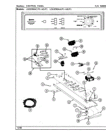 03 - Control Panel parts for Maytag Dryer LDG9700ABW from AppliancePartsPros.com