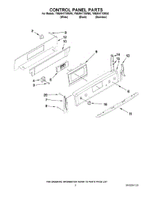 02 - Control Panel Parts parts for Maytag Range YMERH770WW0 from AppliancePartsPros.com
